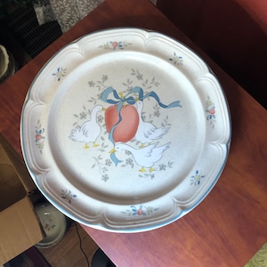 Marmalade Japanese Stoneware Goose Geese Duck Serving Platter 12.25” Vintage 1980’s