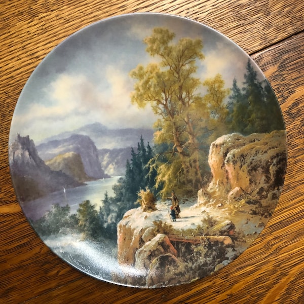 Ludwig Muniger Romantic Winter Impression Collectors Plate The First Signs of SPRING 8th in Series 1988