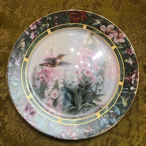 Lena Lui The Rufous Hummingbird #4 Bradford Exchange Collectable Plate