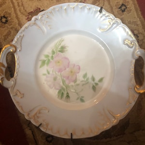 Antique Limoges Cake Plate Double Handle Excellent Condition