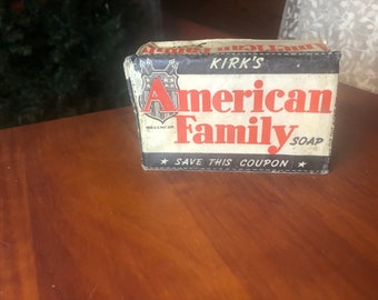Kirk’s American Family Soap original packaging c 1940’s