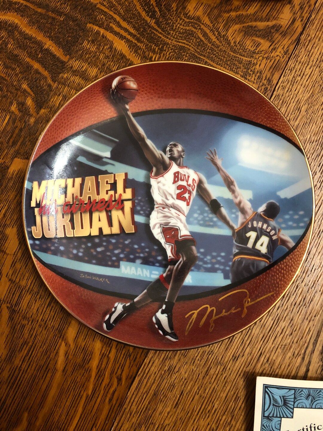 1998 Bradex Decorative Michael Jordan Plate Mint Condition Bradford Exchange Etsy