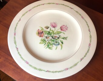 Haviland New York 10.5” dinner plate Garden Flower Pattern