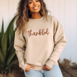 Thankful. Thanksgiving/ Holiday Unisex Heavy Blend™ Crewneck Sweatshirt