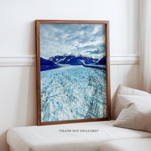 Colony Glacier, Alaska Photo | Chaguch Mountains | Alaska Wall Art Decor | Nature Photography | Travel Photography | Escapism Wall Decor