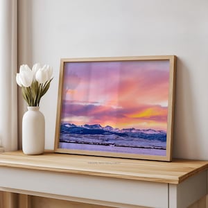 Sunset over the Wind River Range | Wyoming Mountain Sunset | Wyoming Wall Art Decor | Nature Photography | Travel Photography | Art Prints