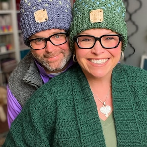 CROCHET PATTERN + VIDEO / Hat with pom pom/ Moonlit Path Crochet Mosaic Hat / Beanie / Crochet Hat For Family / Pdf + Video Tutorial