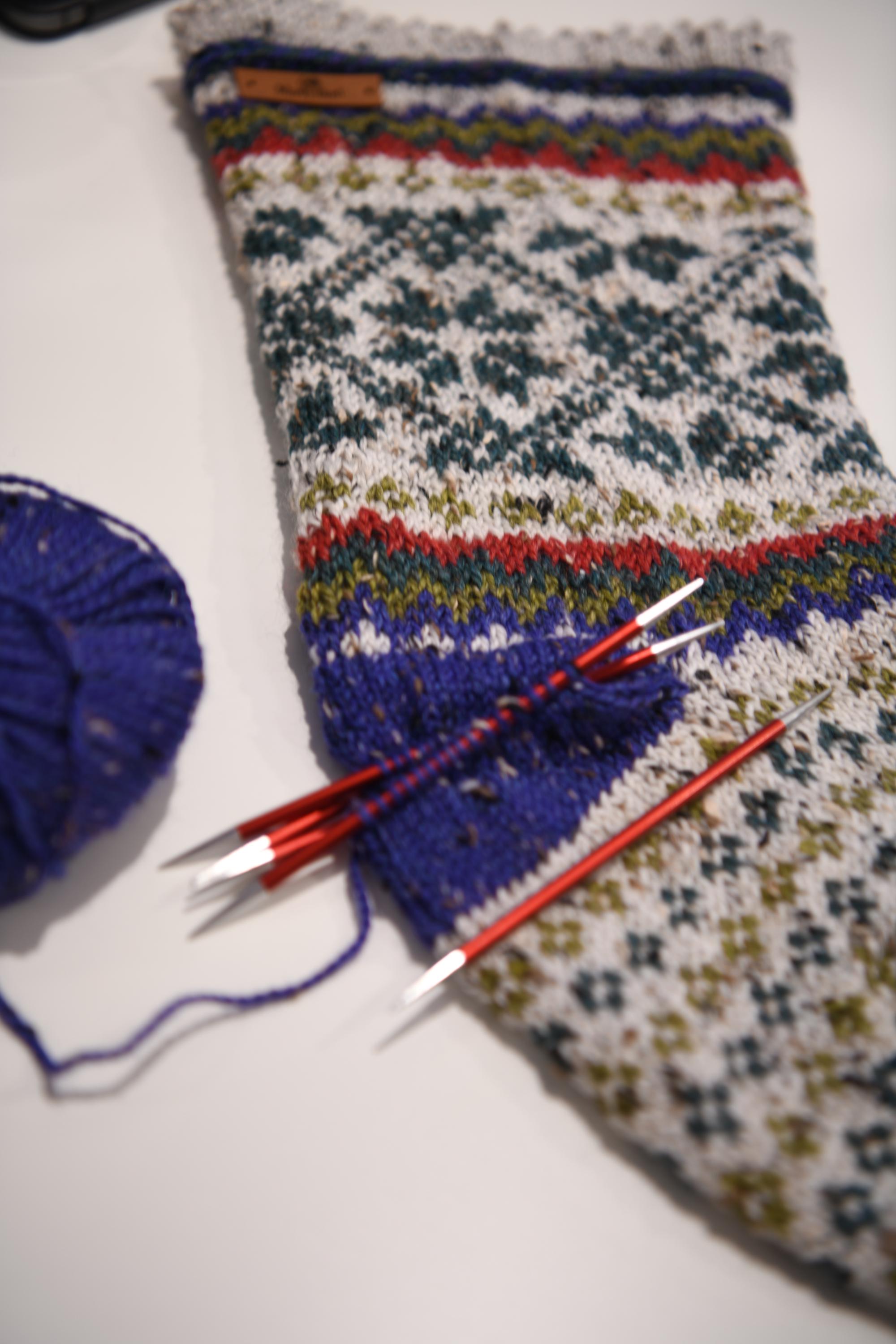 BREIPATROON + VIDEO / Kerstsok / Traditioneel / Fair Isle-sok / Decoratie  voor de feestdagen / Xmas Home / Love Light Gleams - Etsy België, image size:2000x3000