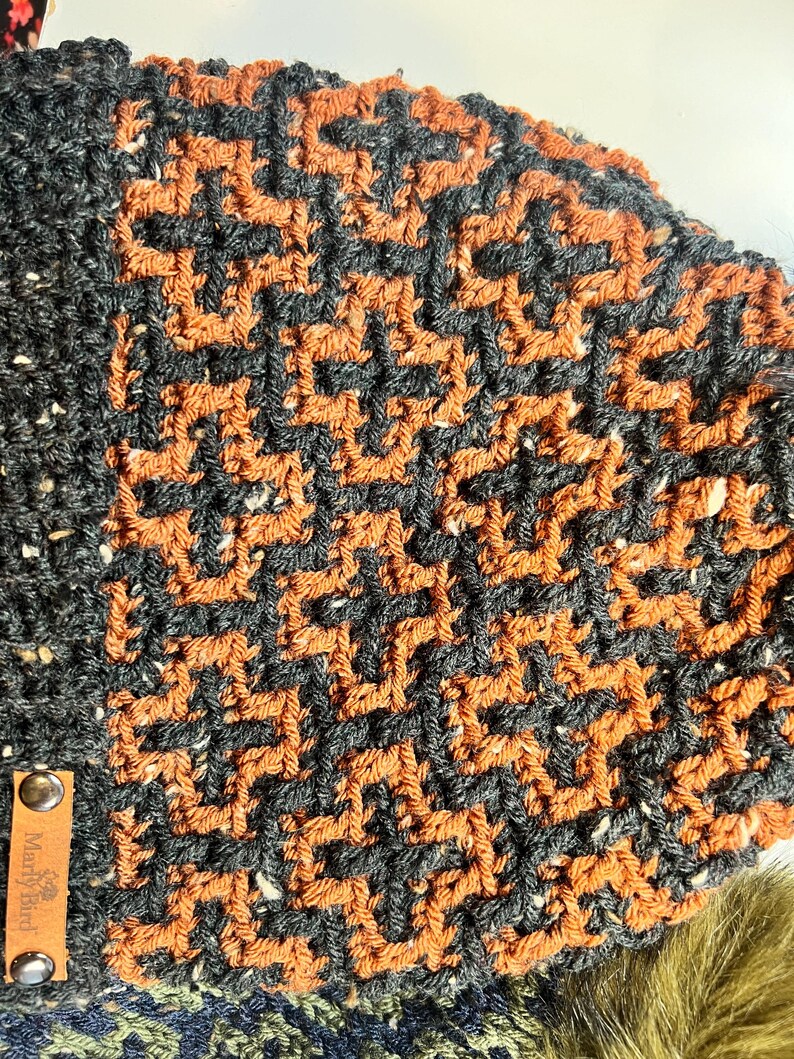 CROCHET PATTERN + Video / Two Color Crochet Hat / Beanie / Crochet Hat ...