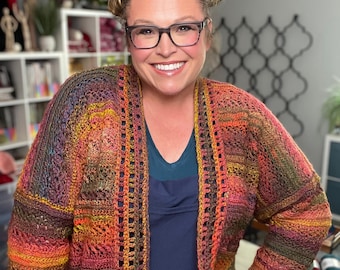 CROCHET PATTERN + VIDEO / Sookie Crochet / Easy Crochet Sweater / Beginner Crochet Sweater / Video Tutorial / Plus Size - Size Inclusive