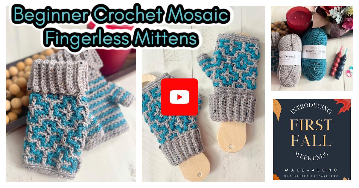 HKELANLEITUNG + Video / Fingerlos / Fustlinge ohne Finger / Handschuhe  Fingerlos / Hkelanleitung / pdf / Texting Mitts - Etsy.de