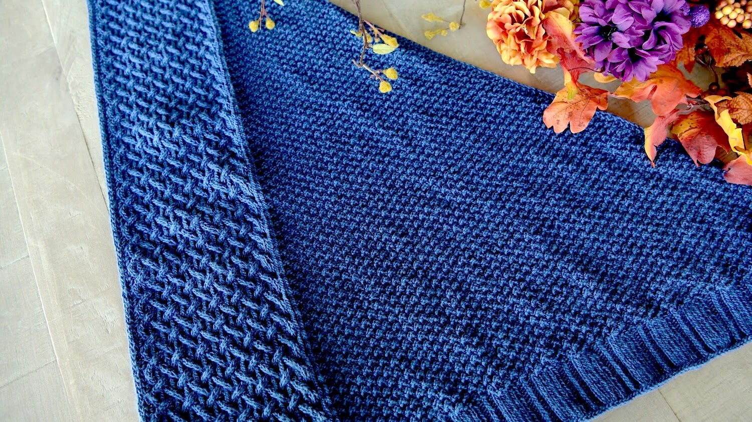 KNITTING PATTERN / Cable Knit Shawl / Neck Accessory / Textured Knit