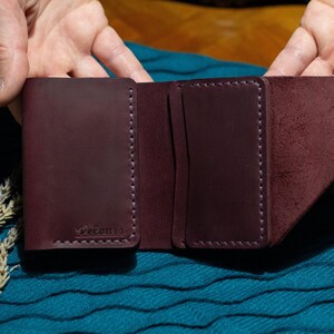 Hochwertige Leder Geldbörse für Damen, Echtleder Geldbörse für Damen, Handgemachte Leder Geldbörse, Geburtstagsgeschenk für Damen