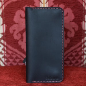 Portefeuille femme en cuir de qualité, porte-monnaie en cuir luxe pour femme, portefeuille cuir fait main, cadeau d'anniversaire pour femme