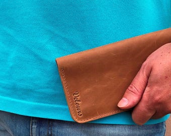 Quality leather men's wallet, Genuine leather men's wallet, Handmade leather wallet, Men's birthday gift idea
