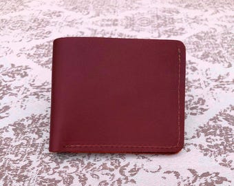 Compact leather wallet for men, Quality leather men's wallet, Handmade leather wallet, Men's birthday gift
