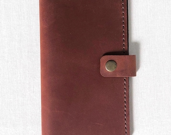 Genuine leather men's wallet, High-quality leather men's wallet, Handmade leather wallet, Birthday gift idea for men