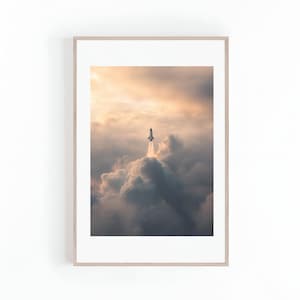 Space Shuttle Launch, Space Ship Take Off Photo, Rocket Ship Photo, Aviation Photo | Space Wall Art, NASA, Digital Print, Instant Download