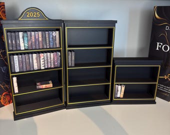 Miniature bookshelf with 60 miniature books perfect reading destination shelf for tracking books gift BookTok Bookies Bookish Merch Kindle