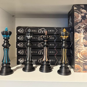 Pezzi degli scacchi Dark Romance, edizione Royal, Harem invertito oscuro, Merchandise BookTok, Idea regalo per allibratori, stampa 3D