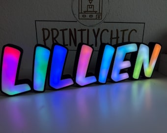 Individuele LED-letters Gepersonaliseerde namen en gamertags Unieke LED voor elke kamer Cadeaunaamlamp
