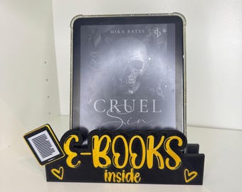 Lector electrónico Soporte para lector de libros electrónicos en el interior para Kindle Tolino Pocketbook y más Soporte con frases intercambiables Regalo Bookies BookTok Bookish
