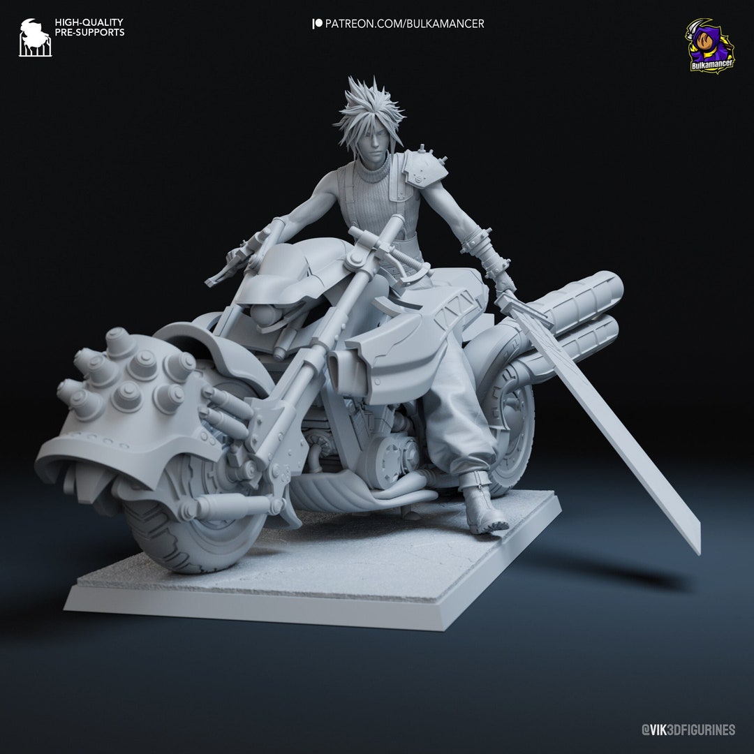 FINAL FANTASY 7 CLOUD STRIFE & HARDY DAYTONA BRING ARTS ACTION Figure 4988601371414