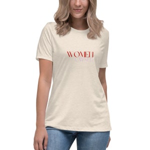 Women Owned Women&#39;s Tee-Shirt | Soft and Stylish Tee | Unique Custom Design | Free Shipping