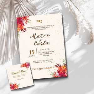 Wedding invitation templates from Elegant Designs, Personalize your wedding invitations with thank you cards