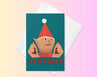 RuneScape Christmas Card - Funny Gaming Card, for OSRS Fans