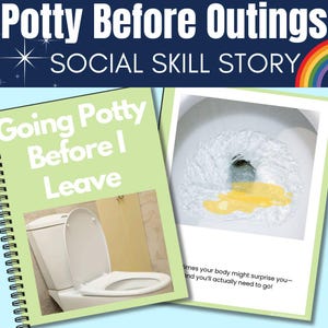 Editable Autism Toilet Training Social Story | Go Potty Before Outings