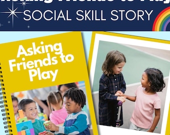 Asking a Friend to Play Social Story with Real Photos | Autism Social Skills