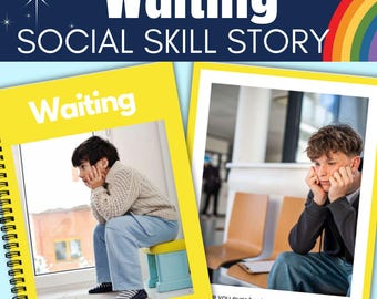 Waiting Social Story Preschool Kindergarten Autism Social Skills Teaching Waiting Skills