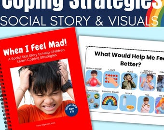 Help Your Autistic Child Learn Coping Skills – Calm Down Social Story– Emotional Regulation Help and autism SEL Visuals
