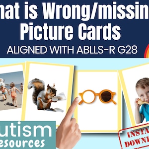 Che cosa manca? Che c'è? Cartoline fotografiche in lingua allineate con ABLLS-R G28