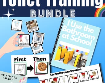 Töpfchen Bundle | Autismus Toiletten Zug Social Stories und Badezimmer Visuals