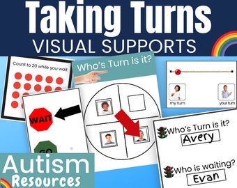 Taking Turns Autism Visual Supports to Teach Turn Taking