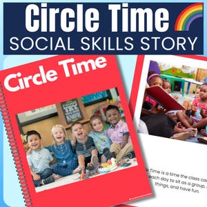 Regole modificabili del Circle Time per la storia sociale, la scuola materna, l'asilo, l'autismo, le abilità SEL