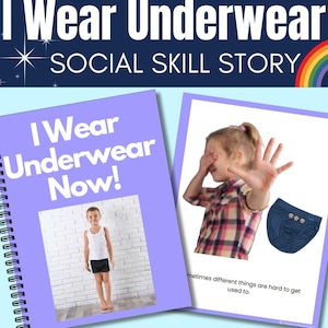 Transitioning from Diapers or Pullups to Underwear Editable Autism Social Story