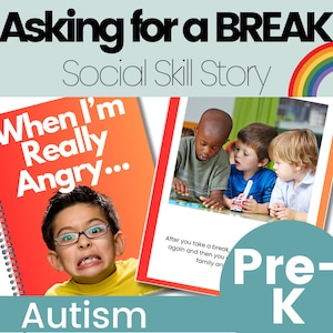 Asking for a Break When I am Angry Social Skill Story
