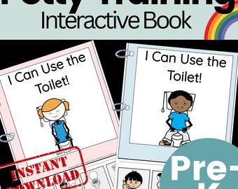 Potty Training Interactive Book - Adapted Book for Toilet Training