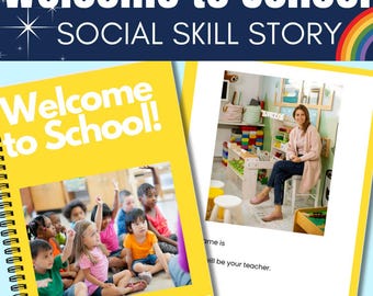Editable Back to School Social Story for Preschool & Kindergarten Autism Special Education Printable Resources