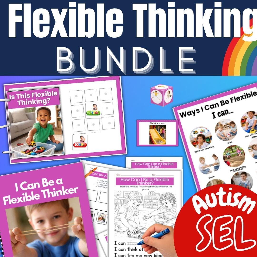 Flexible Thinking Autism SEL Bundle Preschool Social Skills Story ...