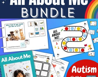 All About Me SEL Bundle Autism Social Skills Answer Personal Questions PreK–3rd