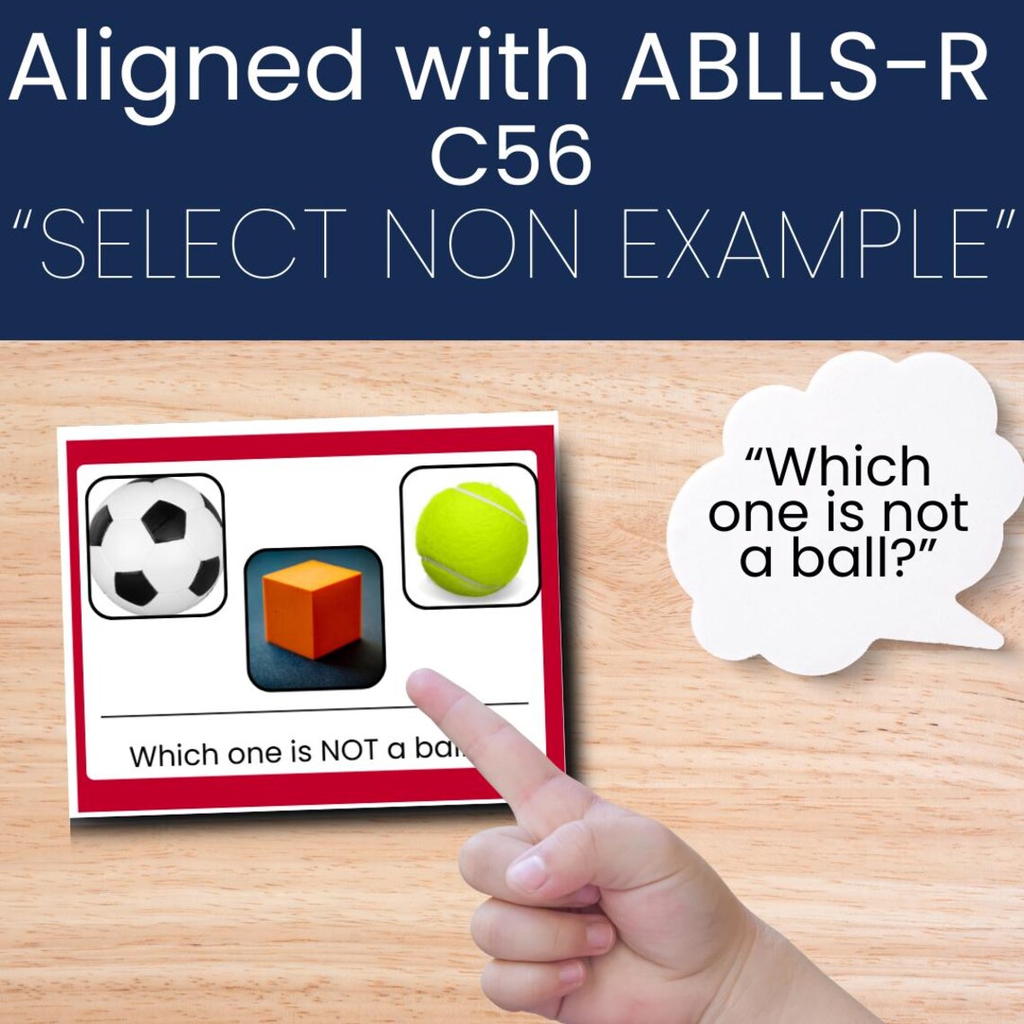 Select Non-example Photo Picture Cards Aligned With ABLLS C56 "which is ...