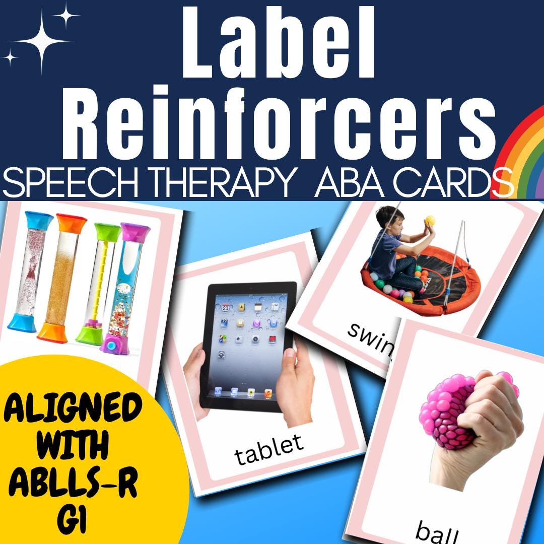 Labeled Flash Cards In Label Reinforcers Speech Flashcards Aligned With ABLLS-R G1 Photos of ...