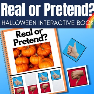 Halloween Real or Pretend Adapted Book