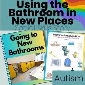 Autism Social Story: New Bathrooms & Scavenger Hunt