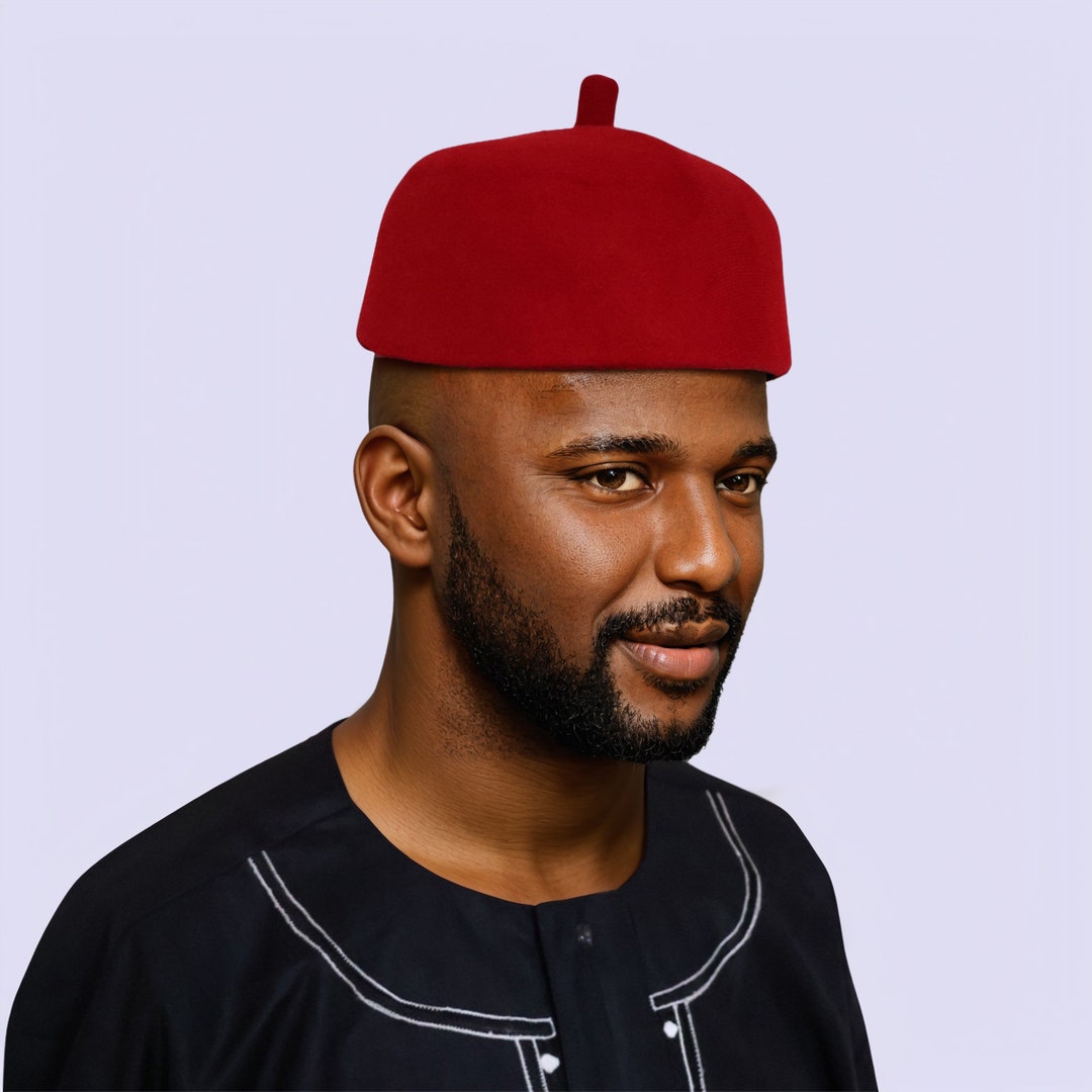Igbo Cap, Nze Cap, Traditional Cap, Nigerian Cap, African Hat, Men ...