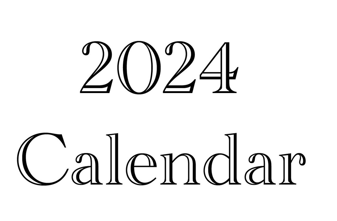 Digital 2024 Calendar Etsy